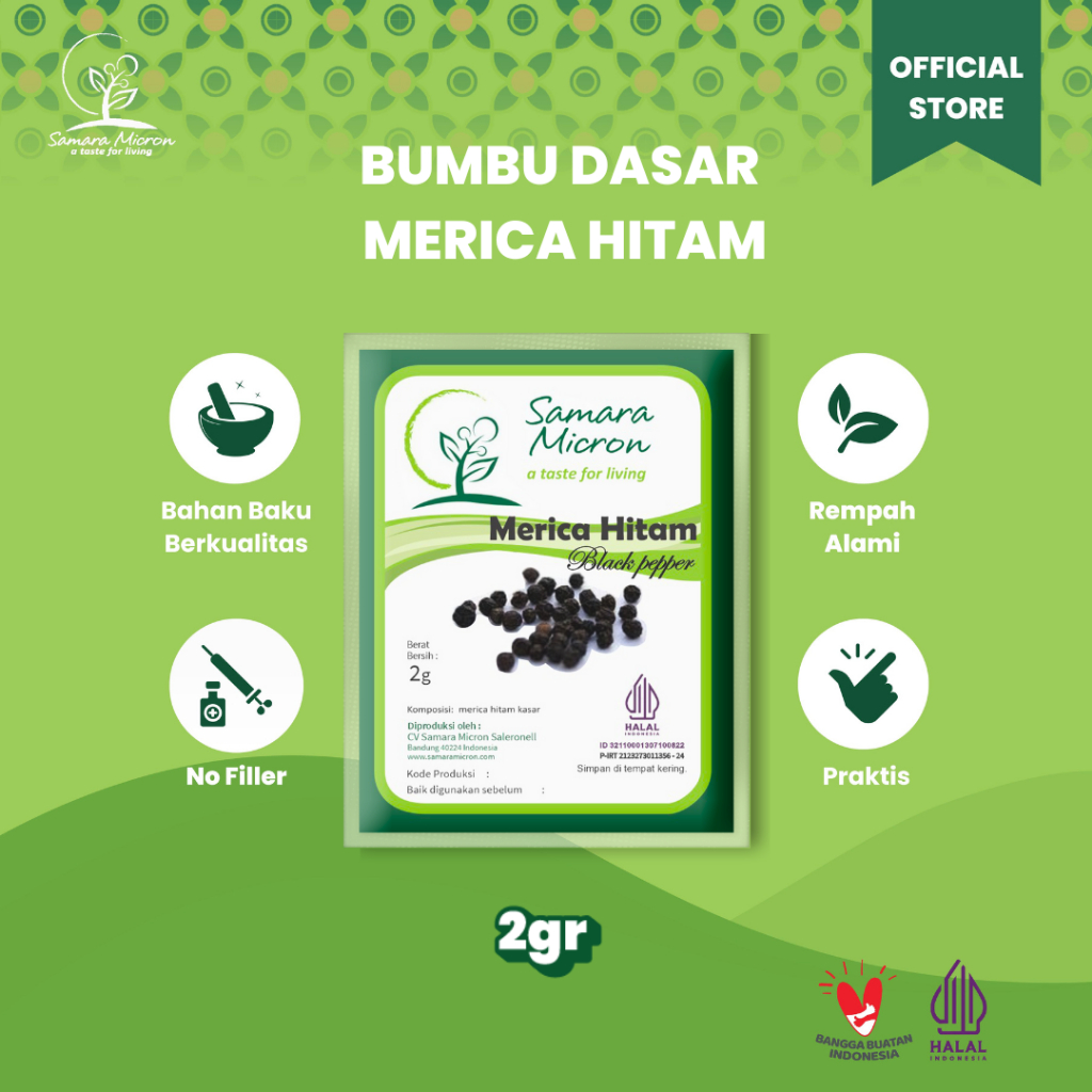 

Merica Hitam Samara Micron - 2gr