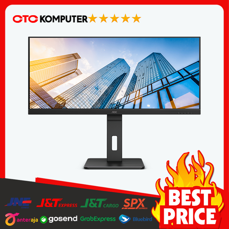 Monitor AOC LED IPS U34P2C - WQHD 34" Inch