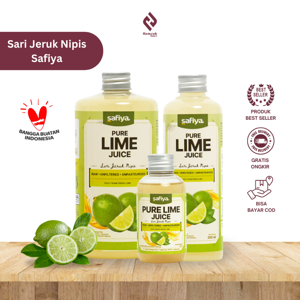 

Sari Jeruk Nipis 500 ml Pure Lime 100% Asli Safiya