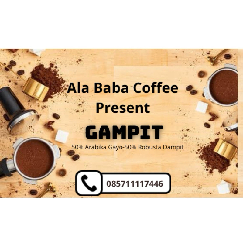 

Kopi GAMPIT Giling Segar.