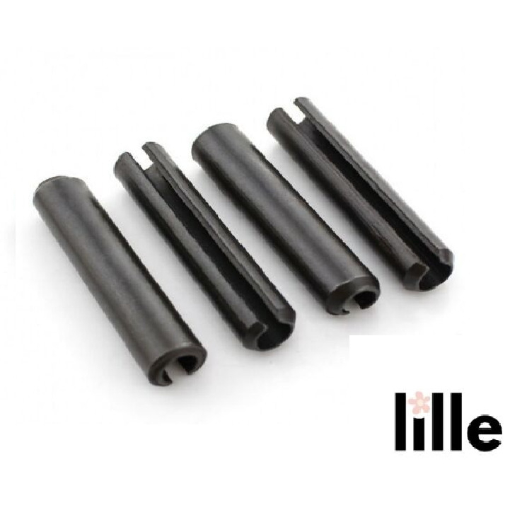 Perbuah Roll Pin m 8 X 35 mm Spring Pin C Slotted Pen m8 x 3.5 cm Baut Belah Dowel Baja Hitam Tensio
