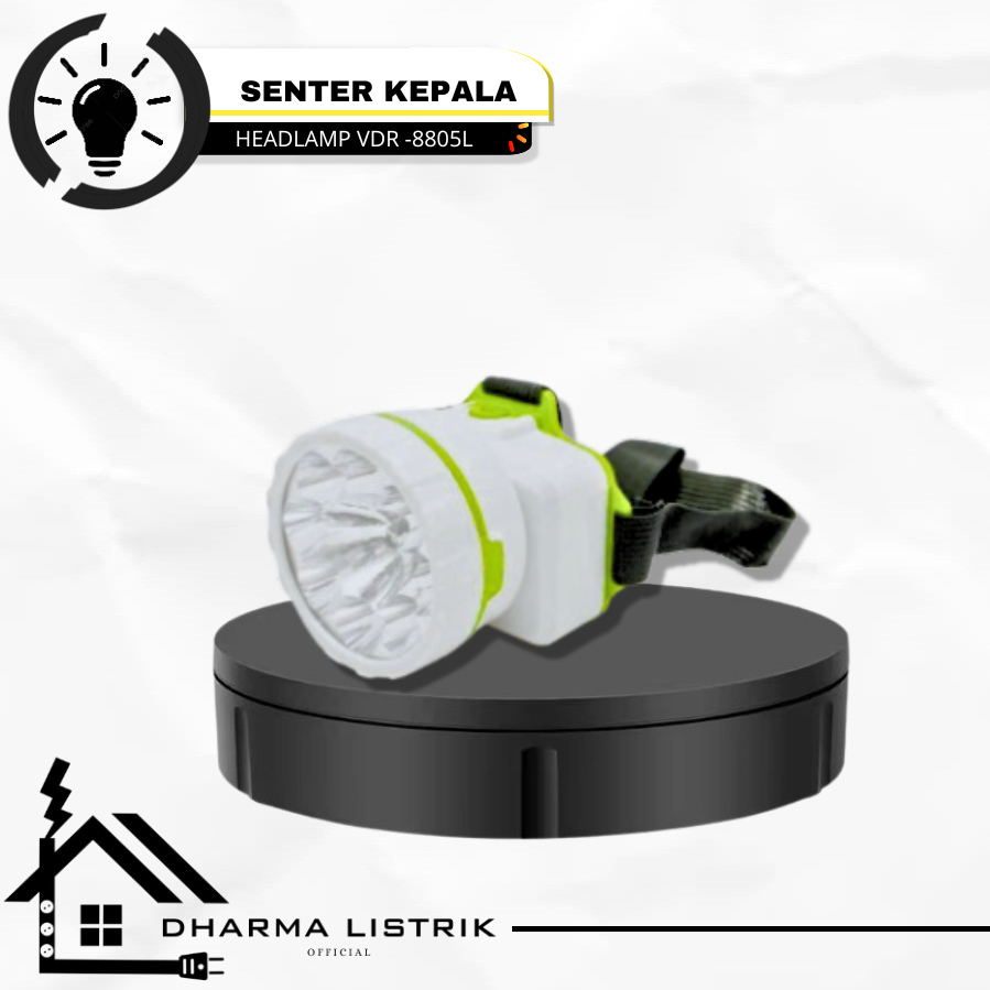 VDR Senter kepala / Head Lamp LED V-8805L