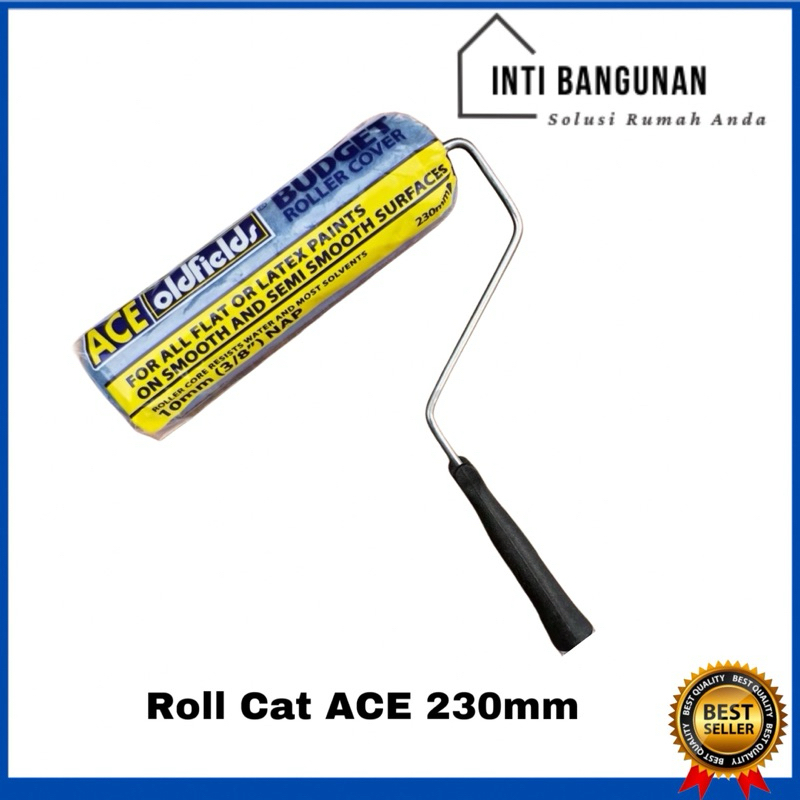 Roll Cat Tembok Rumah / Roller Ace + Tangkai
