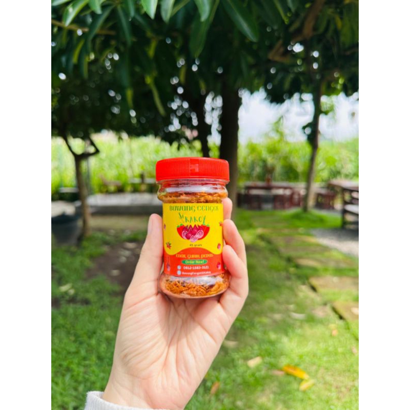 

Bawang Cengek Si Kakoy 45gram Bawang Goreng Pedas Premium Grade A BAWANG GORENG PEDAS