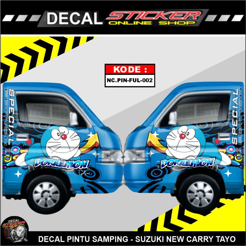 STIKER FULL PINTU SAMPING KANAN KIRI MOBIL PICKUP NEW CARRY TAYO