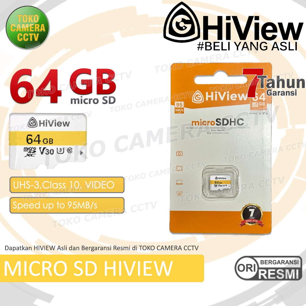 HIVIEW MICRO SD 64GB KARTU MEMORI 64 GB MEMORY CARD CLASS 10