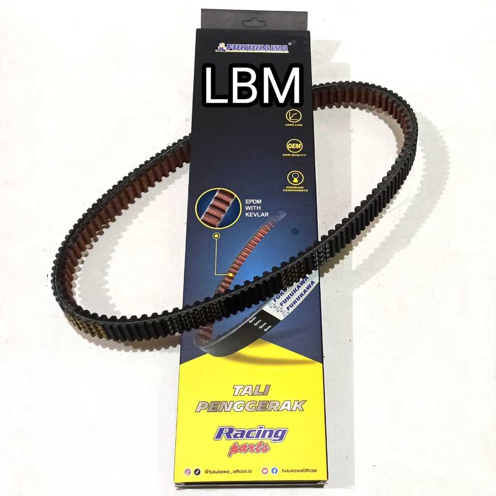 VBELT ONLY HONDA GENIO V-BELT BEAT STREET LED SCOOPY NEW MERK FUKUKAWA KODE PART F23100-KOJ-N01