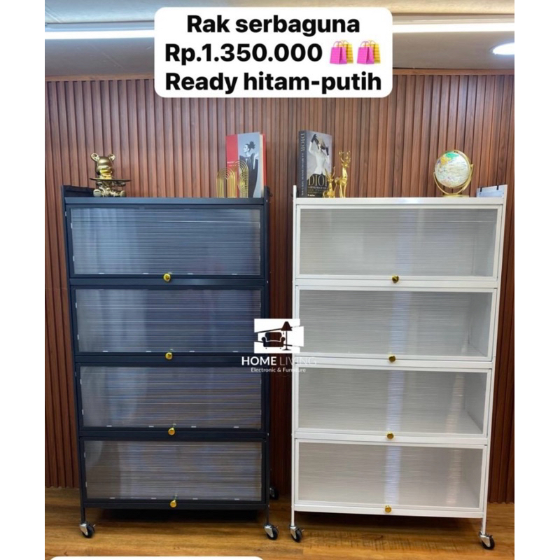 HOMELIVING - RAK PIRING TERTUTUP MINIMALIS - RAK PIRING WASTAFEL - LEMARI PIRING