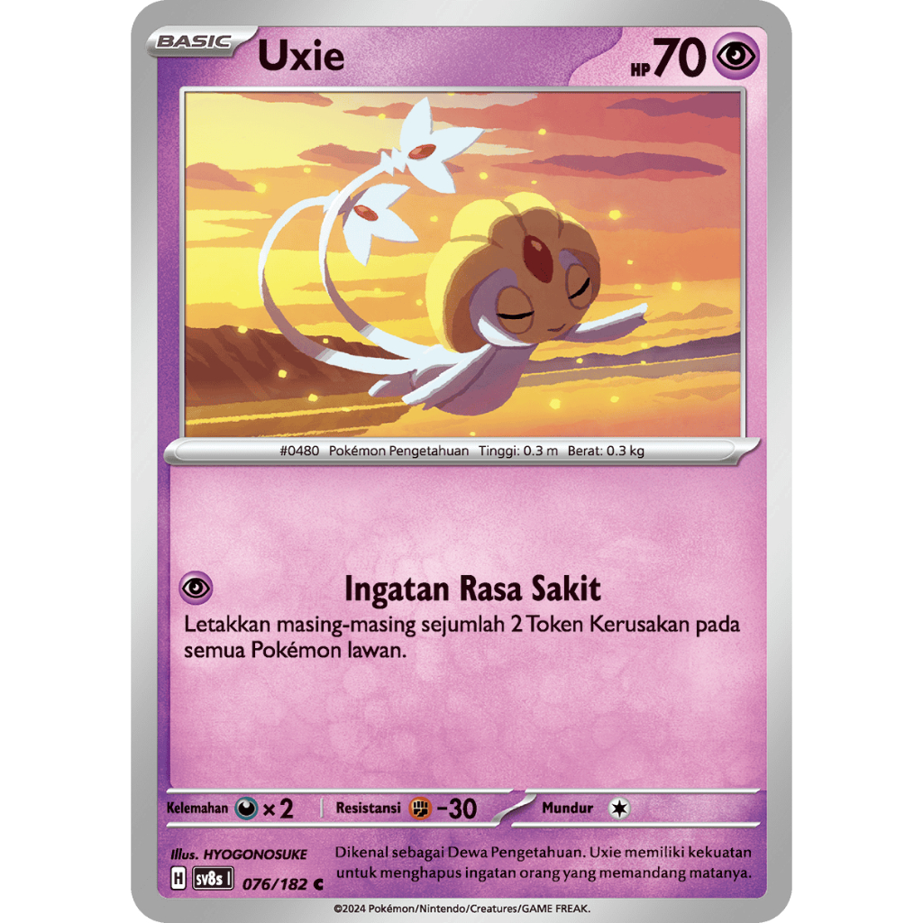 Uxie Kartu Pokemon Uxie