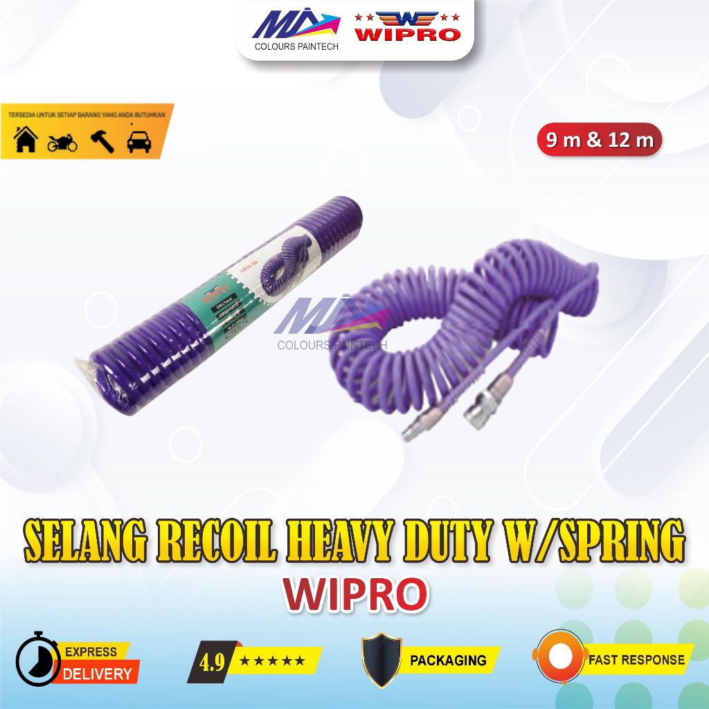WIPRO SELANG RECOIL HEAVY DUTY W/SPRING 6M ; 9M ; DAN 12M