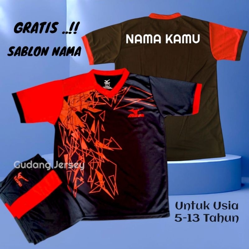 Stelan futsal anak laki laki GRATIS SABLON NAMA baju futsal anak