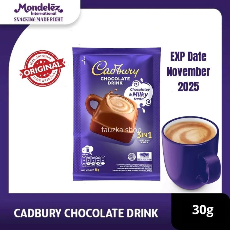 

CADBURY DRINK Minuman Coklat Bubuk Per Sachet (30gr)