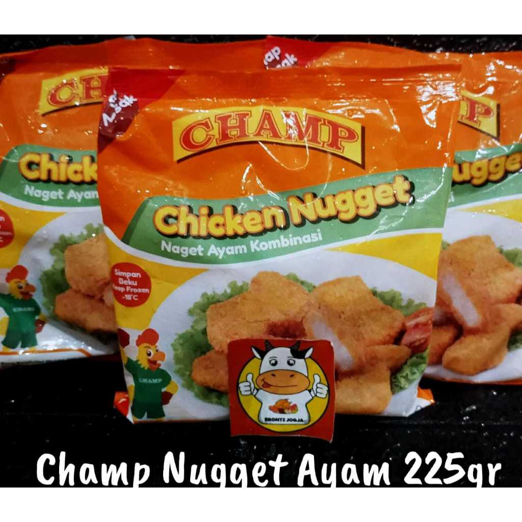 

CHAMP CHICKEN NUGGET 225GR - FROZEN FOOD - BRONTZ JOGJA