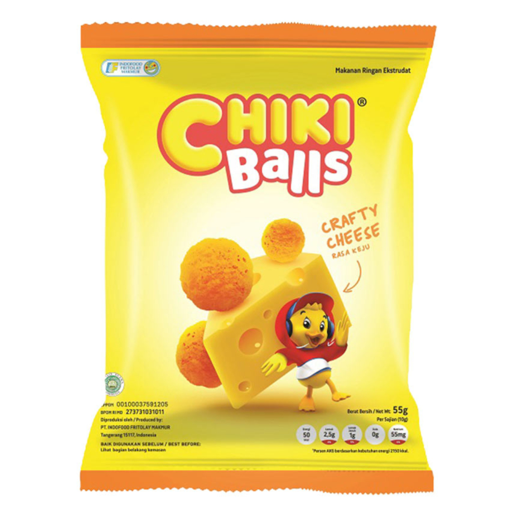 

Chiki Balls Snack Crafty Cheese Rasa Keju