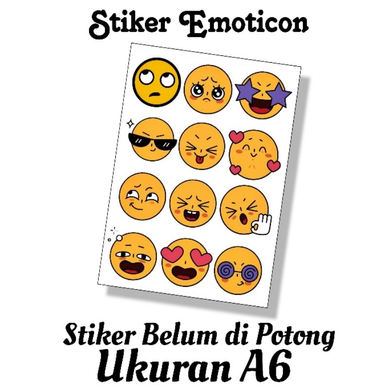 

Stiker Emoticon Belum di Potong Ukuran A6