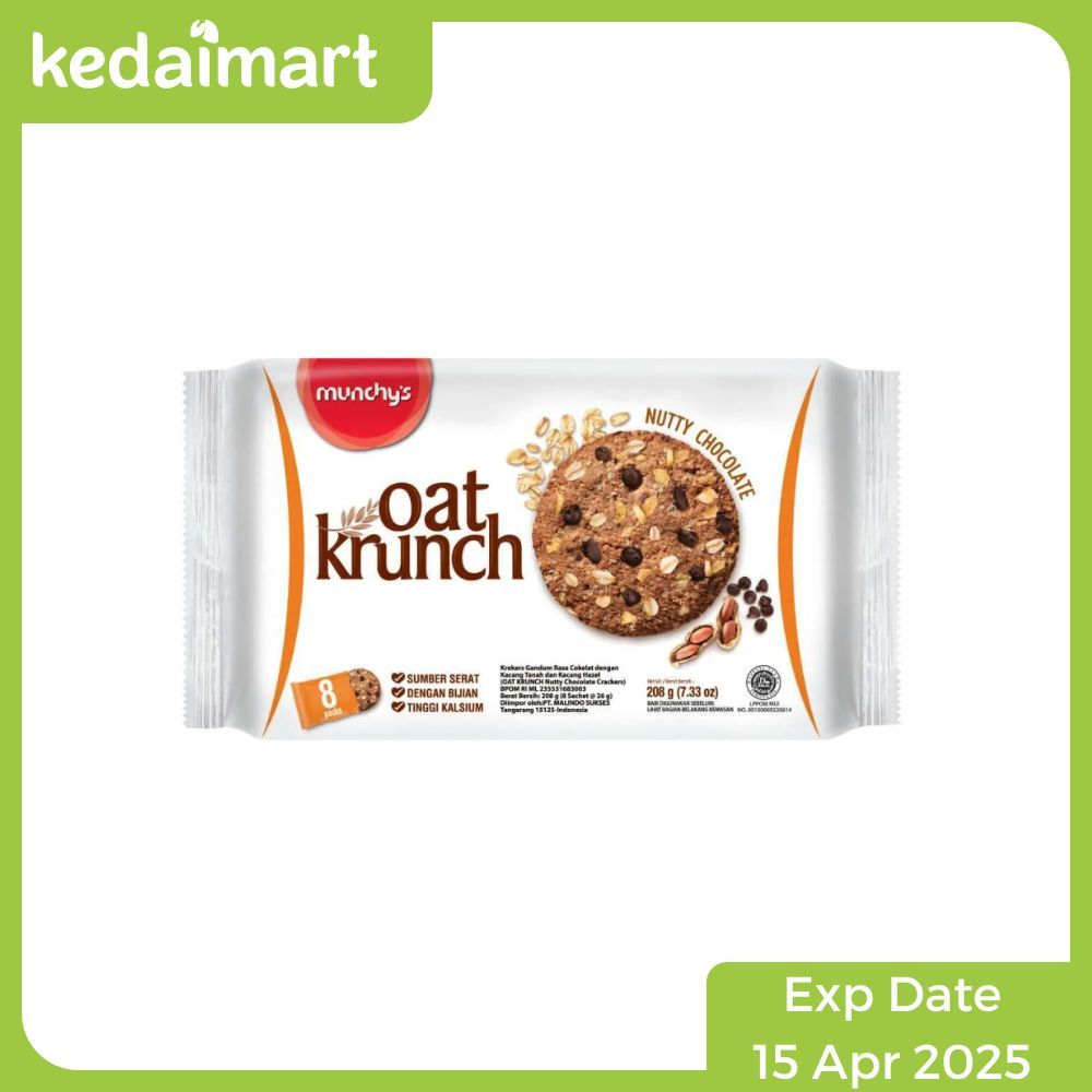 

Clearance Sale - Oat Krunch Biskuit Nutty Chocolate 208 Gram