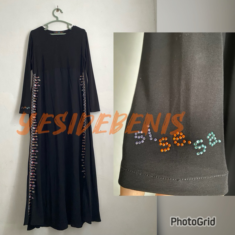 PRELOVED DRESS SISESA ORIGINAL WARNA HITAM