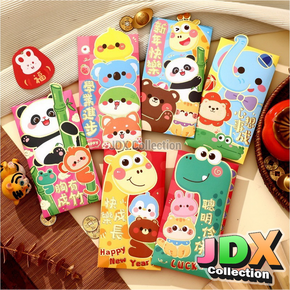 

(6 Pcs) Angpao Imlek 2025 / Angpao Panjang 9x17cm / Amplop Angpau Sincia