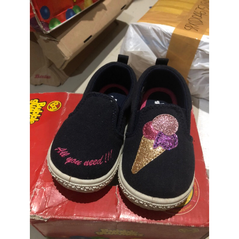 Sepatu Bayi Hitam Anak Ice Cream BUBBLE GUMMERS
