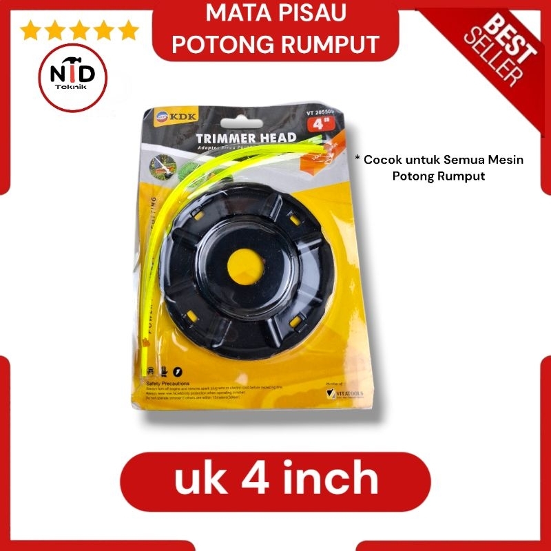 Pisau Potong rumput / Mata Potong rumput / Senar potong rumput / MATA TRIMMER HEAD PISAU SENAR POTON