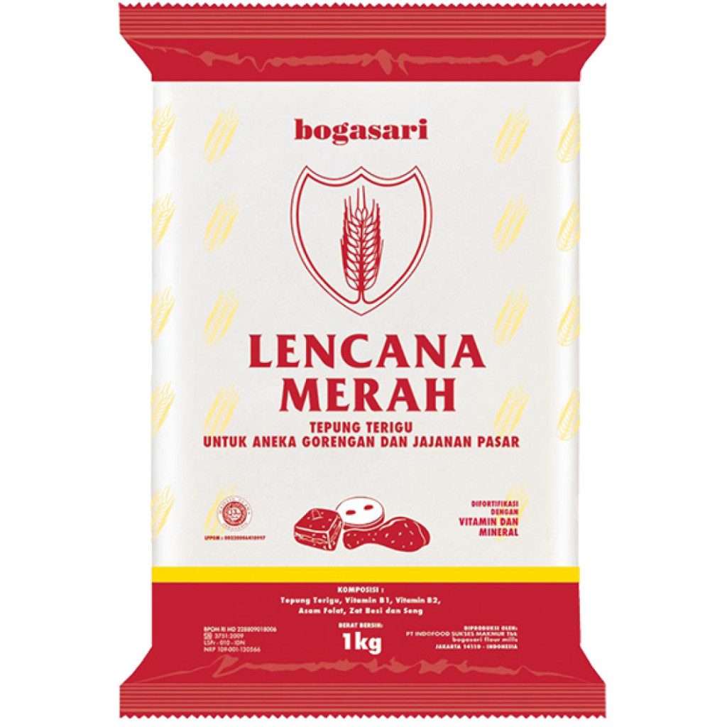 

TEPUNG LENCANA MERAH 1kg / TEPUNG LENCANA MERAH / LENCANA MERAH