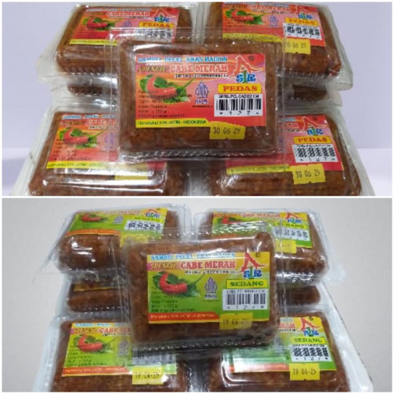 

Sambel Pecel Cabe Merah Khas Kota Madiun kemasan 250g