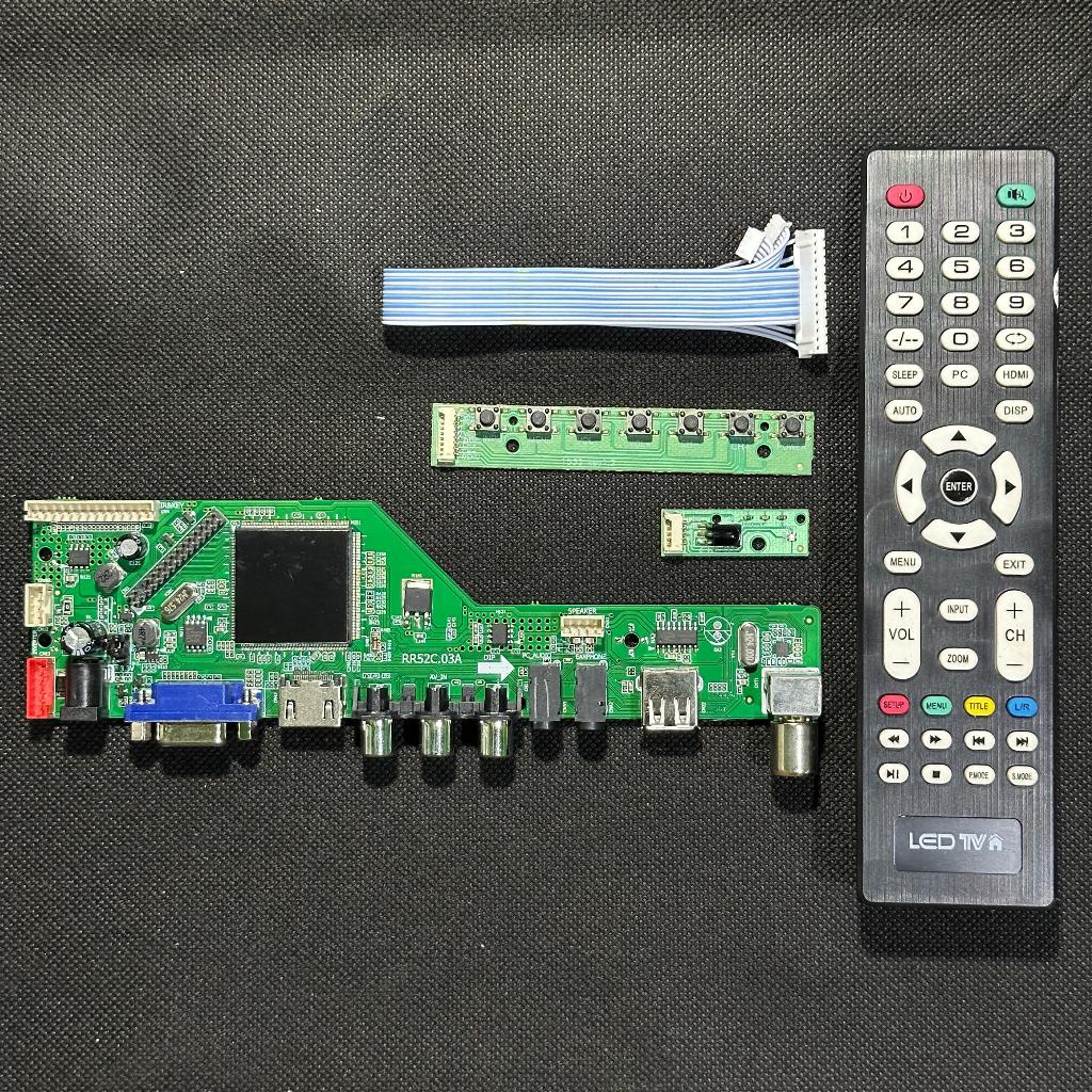 Mesin TV Digital DVB-T2 Monitor LCD LED Universal Controller Board HDMI VGA
