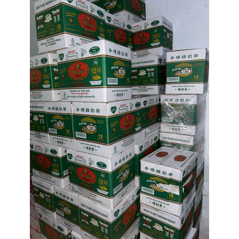

Paket 50 dus Green Tea Chatramue 600 Bks BPOM HALAL Greentea