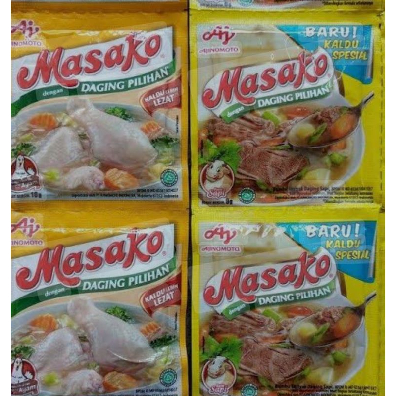 

Masako sachet kemasan 500 rupiah isi 12 sachet