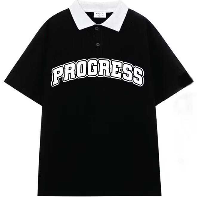 M - XXXXXXL (6XL) Kaos Polo Shirt PROGRESS Bigsize XL 2XL 3XL 4XL 5XL 6XL Kaos Polo Regular Oversize