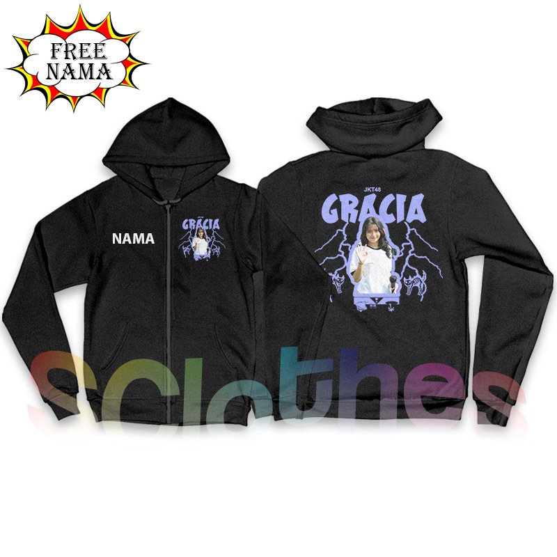 Jaket Anak Hoodie Zipper JKT48 GRACIA