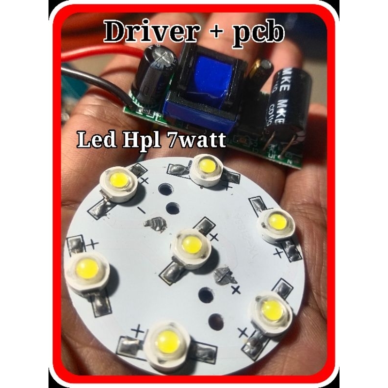 Driver + pcb led hpl 7watt