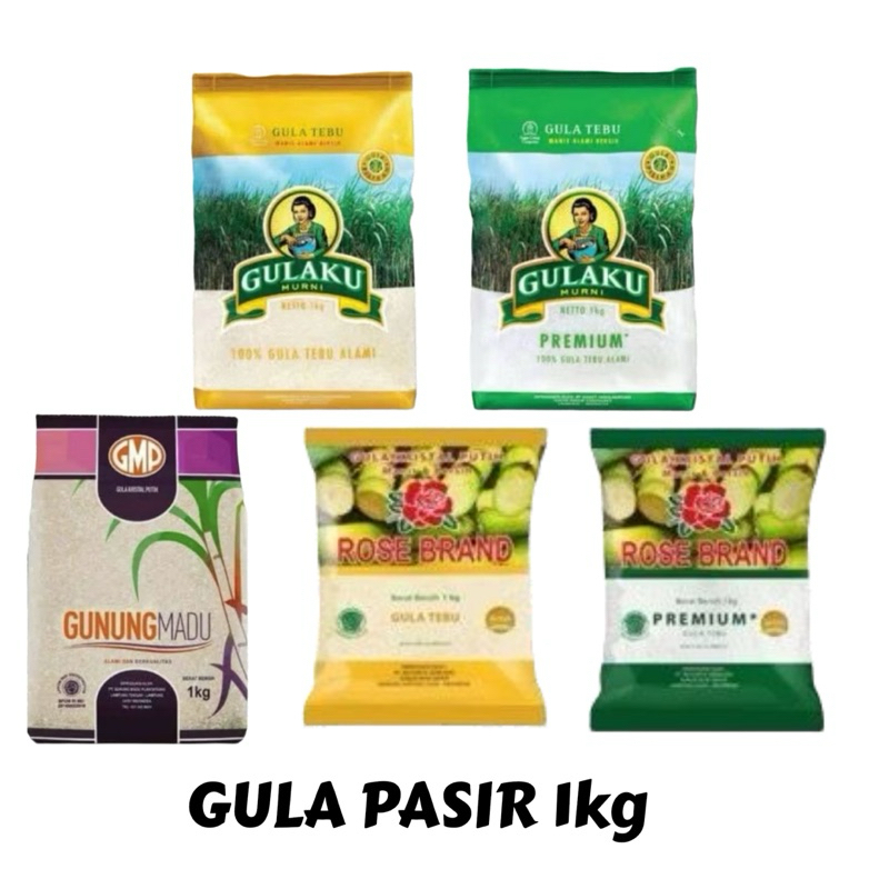 

gula pasir kemasan 1kg premium asli tebu pilihan