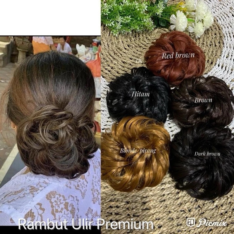 Karet Rambut Ulir Super Premium | Ikat rambut | rambut curly | rambut ulir bali