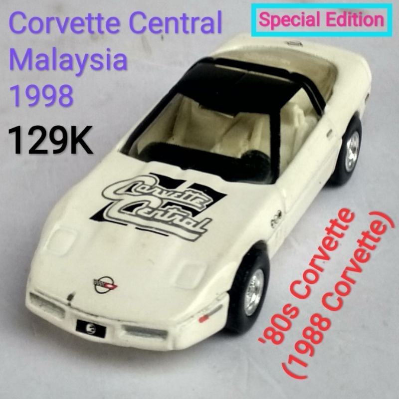 Hot Wheels 88 80s Corvette Central ban Karet