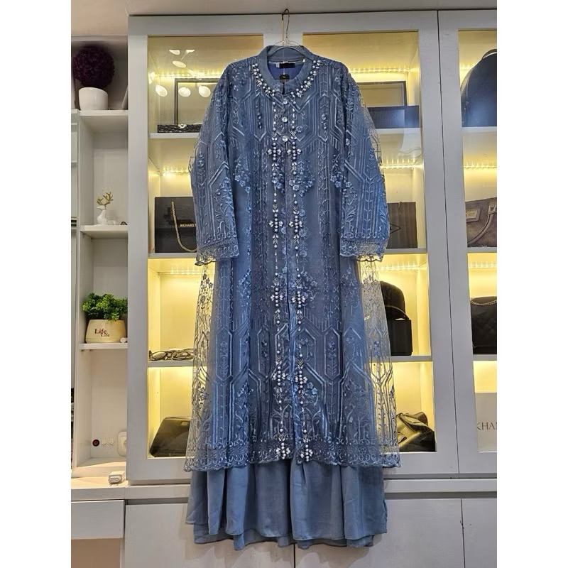 (Bisa Cod) gamis fauzana kusus jumbo // gamis jumbo 3L-5L // gamis busui // gamis outer // gamis pes