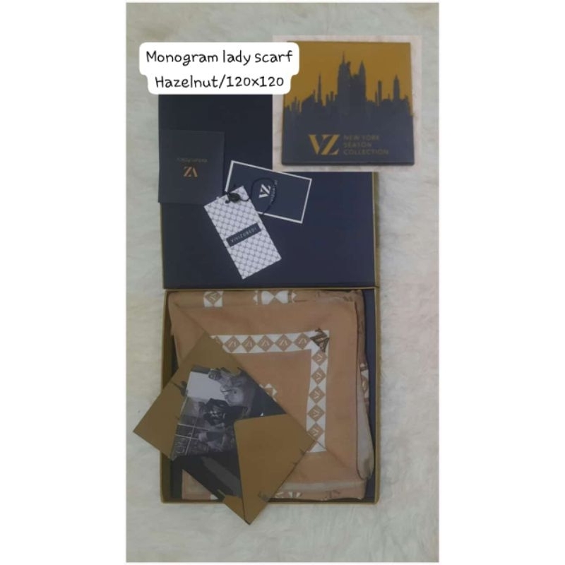 preloved original VZ Monogram Lady Scarf