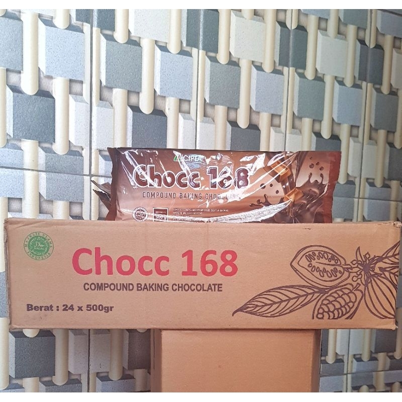 

CHOCC 168 COMPOUND CHOCOLATE 500GR × 40