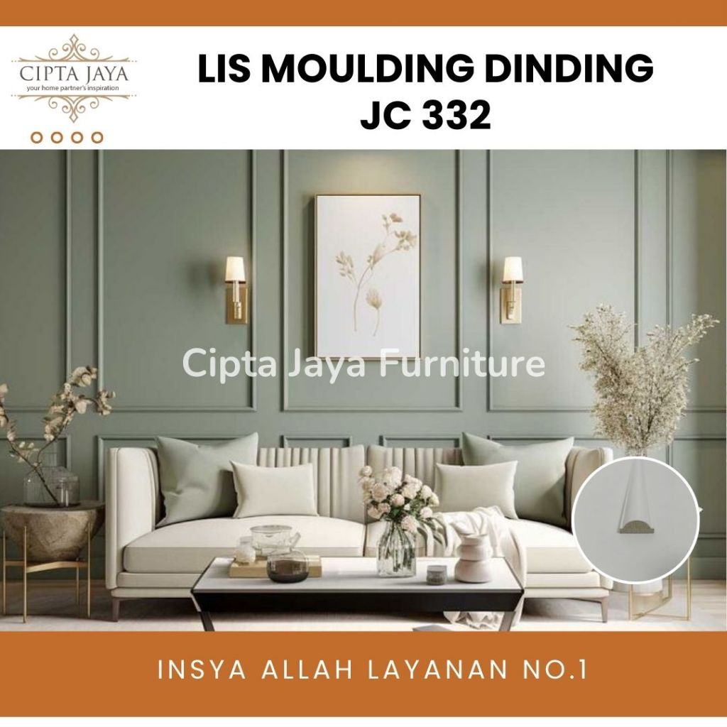 Moulding Molding Kayu Gipsum Dinding Kayu Siap Pakai PVC Foam Wall Panel Wainscoting Profil Wallpane