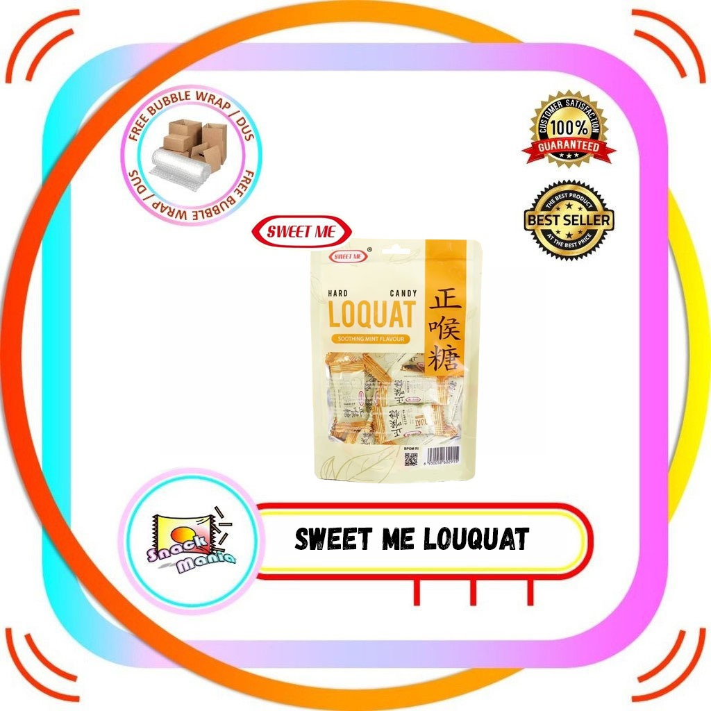 

Sweet Me Loquat Hard Candy Soothing Mint 90 gr Permen Herbal