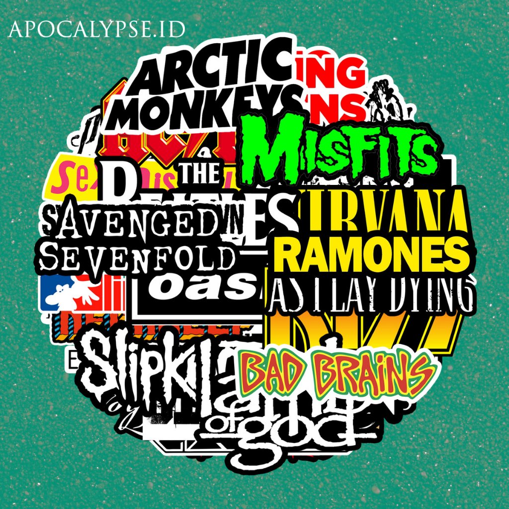 

STICKER PACK ROCK METAL SERIES - LAMB OF GOD / BRING ME THE HORIZON / SLIPKNOT / TRIVIOUM / AVENGED SEVENFOLD / ASKING ALEXANDRIA