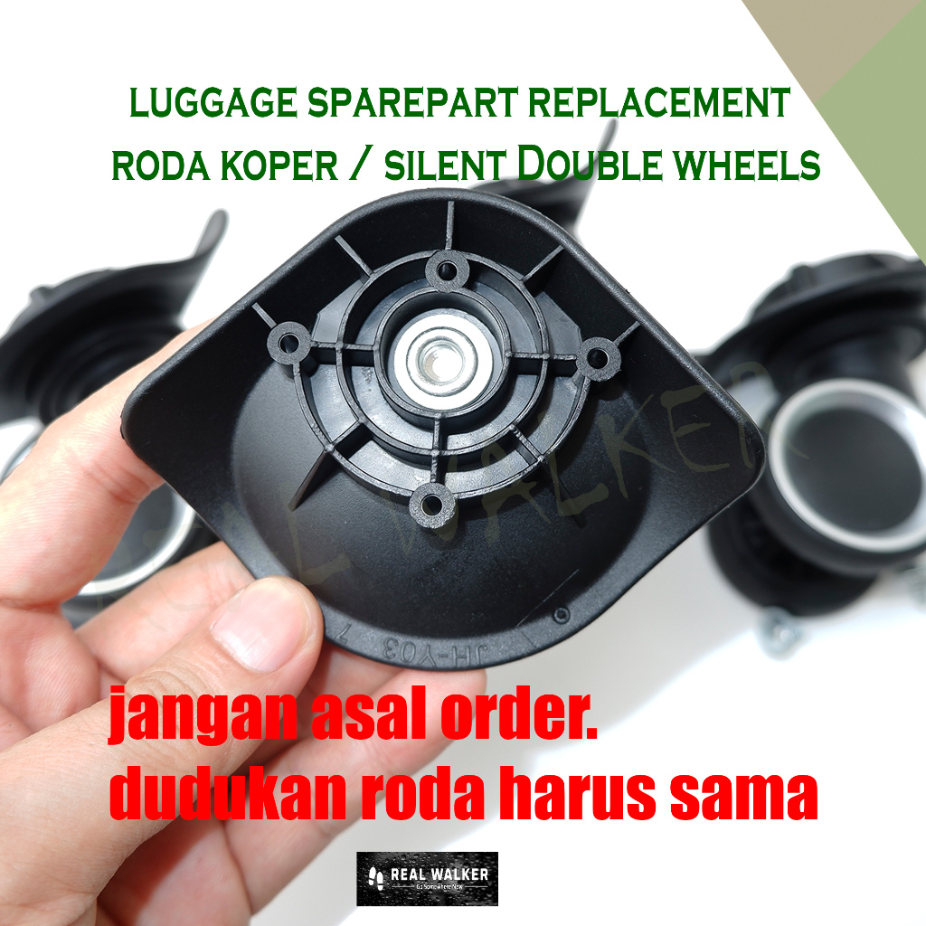 RODA KOPER PENGGANTI | HIGH QUALITY | 1SET 4PCS | 360 DERAJAT PUTAR | DOUBLE SILENT WHEELS