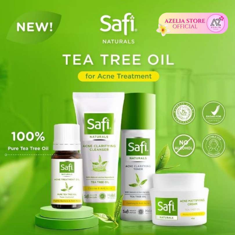 SAFI Naturals Series | Cleanser | Moisturizer | Toner - Perawatan Kulit Berjerawat