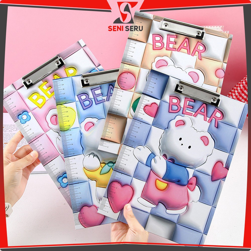 

Papan Ujian A4 Clipboard Karakter 3D / Papan Jalan Papan Ujian Motif Kartun 3D Anak Ukuran A4 Seni Seru A112