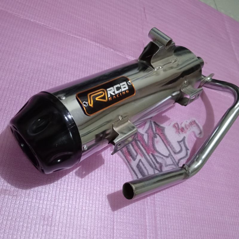 RCB Knalpot bobokan chrome Motor VARIO (150 old/new,125 old/bohlam,kzr,125 LED/new,110 karbu,110 CBS