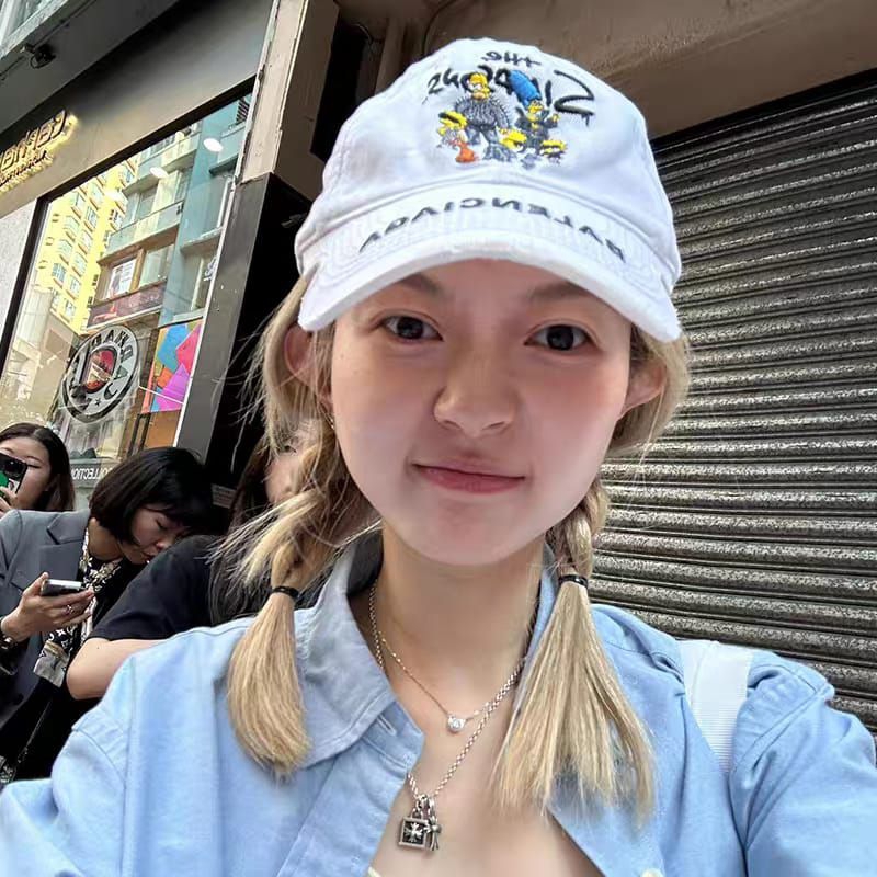 TOPI BASEBALL PUTIH SIMPSONS UNISEX BAL IMPORT QUALITY