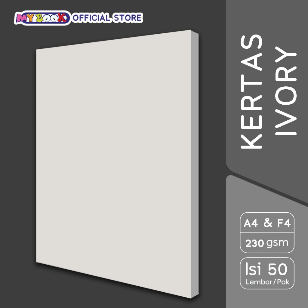 

Margono Kertas Ivory Tebal 210 / 230 gsm A4 / F4 - 50 lembar