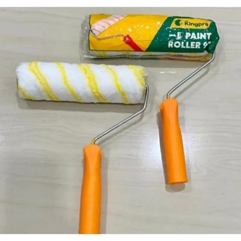 Kuas Roll besar Bulu| kuas cat rol dengan gagang