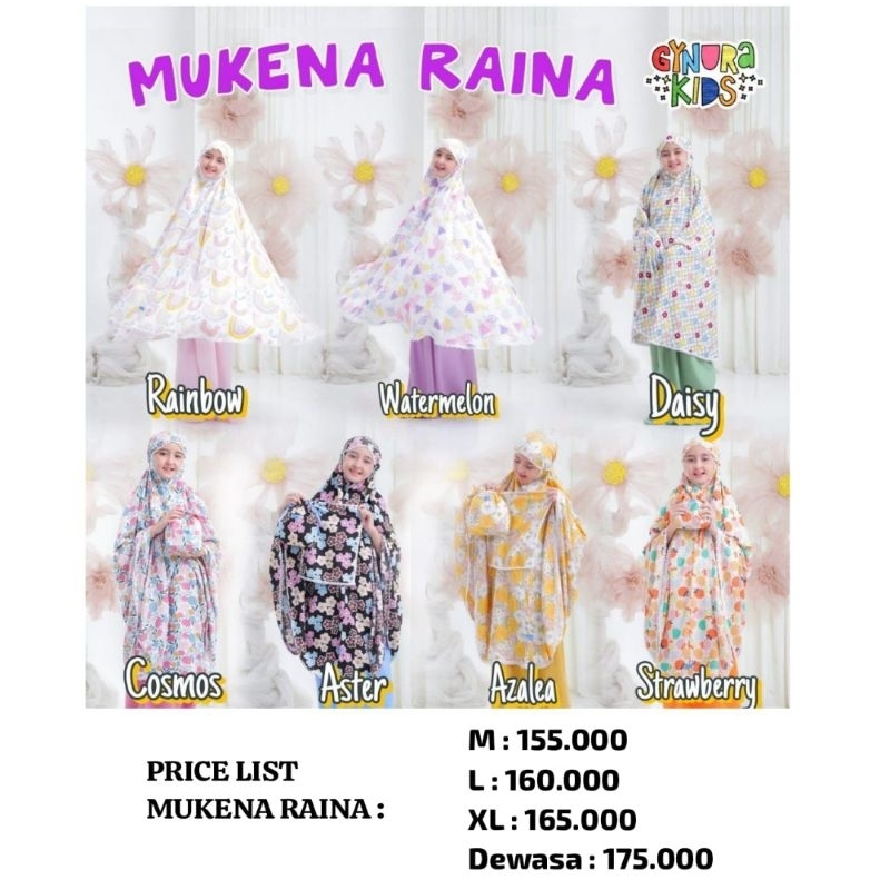 MUKENA ANAK RAINA BY GYNURA KIDS