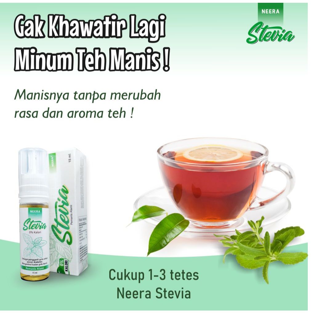 

Stevia Cair Extract Daun Stevia Pemanis Alami Stevia 15ml 0 Kalori